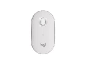 Logitech Pebble 2 M350s Wireless Mouse, RF Wireless + Bluetooth, 4000 DPI, Tonal White