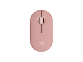 Logitech Pebble 2 M350s Belaidė pelė, RF Wireless + Bluetooth, 4000 DPI, Tonal Rose