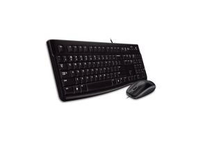 Logitech MK120 Combo Wired Keyboard + Mouse, USB, RUS, Black