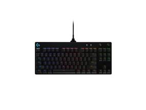 Logitech G PRO Wired Mechanical Gaming Keyboard, Tenkeyless, GX Blue clicky, US INT, Black
