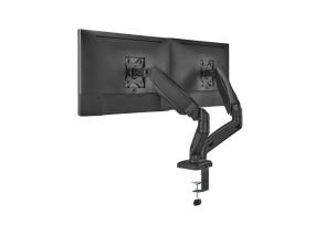 Up Up Premium Dual-Screen Monitor Arm 17-32'', VESA 75x75, 100x100, Matte Black