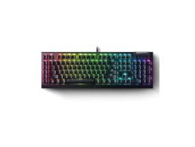 Razer BlackWidow V4 X Wired Gaming Keyboard RGB, Green Clicky Switch, US, Black