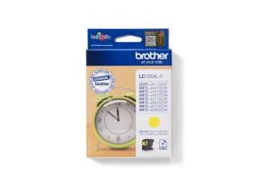 Brother LC125XL (LC125XLY) Ink Cartridge, Yellow