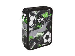 Double decker school pencil case with equipment CoolPack Jumper XL Let's Gol