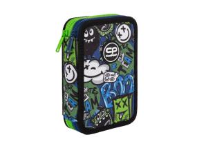 Double decker school pencil case with equipment CoolPack Jumper 2 Monster Team