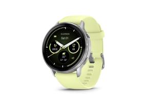 Garmin Venu 4 Smart Watch 45 mm Silver / Citron Silicone Band