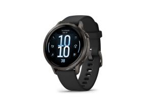 Garmin Venu 4 Smart Watch 41 mm Slate / Black Silicone Band