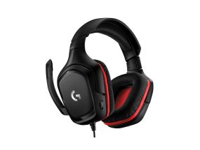 Logitech G332 Wired Gaming Headset, 3.5 mm jack, Black/Red (SPEC)