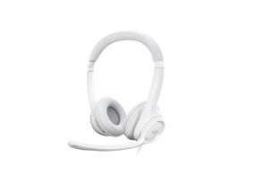 Logitech H390 USB Computer Headset Wired Headphones, USB Type-A, Off-white