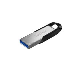 SanDisk Ultra Flair USB Flash Drive 32GB, USB-A 3.0, Black/Silver
