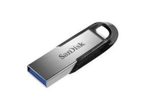 SanDisk Ultra Flair USB Flash Drive 128GB, USB-A 3.0, Black/Silver