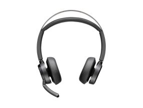 Poly Voyager Focus 2 Wireless Headset, Bluetooth, BT700 USB-C Adapter, USB-C/A Adapter, Black