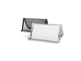 Business stand Forpus, black, 1 compartment, perforated metal