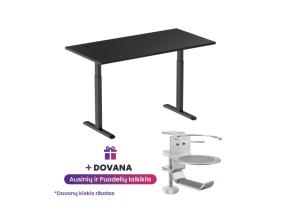 Adjustable Height Table Up Up Bjorn Black, Table top M Black