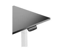 Adjustable Height Table Up Up Thor White, Table top L Black