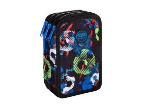 Triple decker pencil case with equipment CoolPack Jumper 3 FOOTBALL