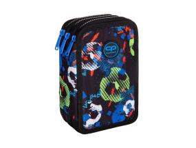 Triple decker pencil case with equipment CoolPack Jumper 3 FOOTBALL