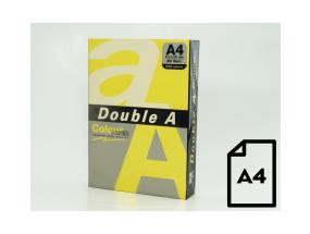 Colour paper Double A, 80g, A4, 500 sheets, Lemon