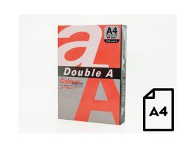 Цветная бумага Double A, 80г, А4, 500 листов, Красная