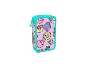 Double decker school pencil case with equipment Coolpack Jumper 2 Happy donuts
