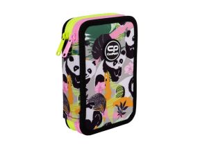 Double decker school pencil case with equipment CoolPack Jumper 2 PANDA GANG