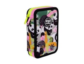 Double decker school pencil case with equipment CoolPack Jumper 2 PANDA GANG