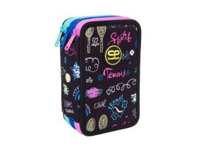 Triple decker pencil case with equipment CoolPack Jumper 3 TENNIS STAR