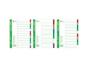Divider Forpus, A4, 1-12 colors, plastic