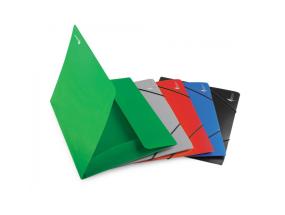 Folder with rubbers Forpus Premier, A4, plastic, capacity 150 sheets, gray