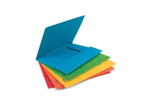 Folder with rubbers Forpus, A4, cardboard, capacity 300 sheets, red