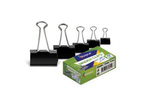 Forpus clips, 25mm, black 12 pcs