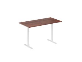 Adjustable Height Table Up Up Bjorn White, Table top M Dark Walnut