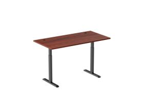 Adjustable Height Table Up Up Bjorn Black, Table top L Dark Walnut