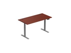 Adjustable Height Table Up Up Thor Gray, Table top L Dark Walnut