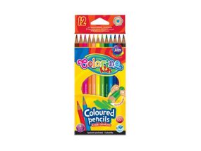 COLORINO Kids Hexagonal coloured pencils 12 värvi