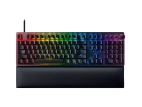 Razer Huntsman V2 Gaming keyboard, RGB LED light, Wired, US, Clicky Purple Switch, Black
