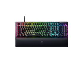 Razer BlackWidow V4 Wired Gaming keyboard, RGB LED, USB QWERTY, US, Yellow Switch, Black