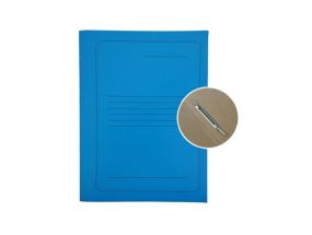Project File A4 cardboard Smiltainis with metal clip, with print blue