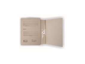 Folder SMLT, archival, A4 2cm, 400g, with 2 straps, with print, brown, cardboard