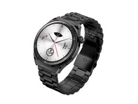 Garett V12 Smartwatch, Black steel