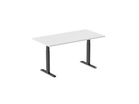 Adjustable Height Table Up Up Thor Black, Table top L White