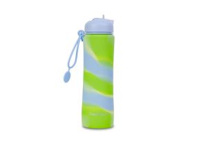 COOLPACK Silikon water bottle Pump 600 ml Girls Blue