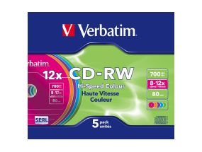 CD-RW 700MB 10x 80min Verbatim slimkarbis