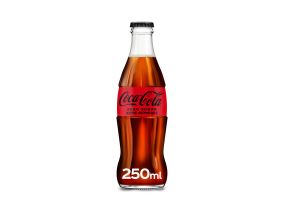 Soft drink COCA-COLA Zero in a 250ml glass bottle
