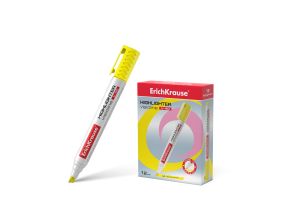 Highlighter  ErichKrause® Visioline V-40, color: yellow (box 12 pcs.)