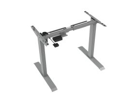 Electric desk frame LOCTEK 2-telescopic 1-motor gray