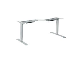 Electric desk frame with corner Easy DUO 2-leg 2-motor 4 memory white