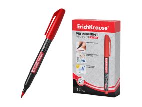 Permanent marker ErichKrause® P-70, color: red (box 12 pcs.)
