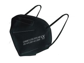 Kaitsemask respiraator FinTurk CANBEY FFP2 klapita 10tk pakis must