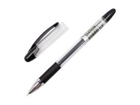 Ручка гелевая с колпачком CENTRUM Jazz 05мм черная